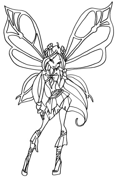 Flora Sophix Winx coloring page - free printable coloring pages on ...