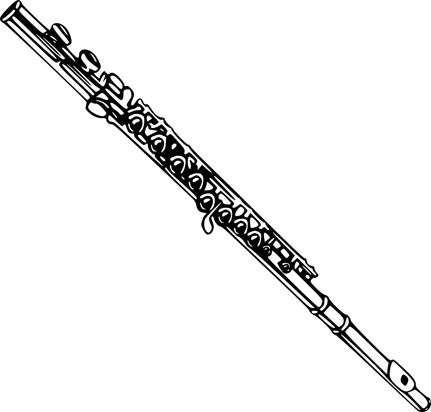 Transverse Flute coloring page