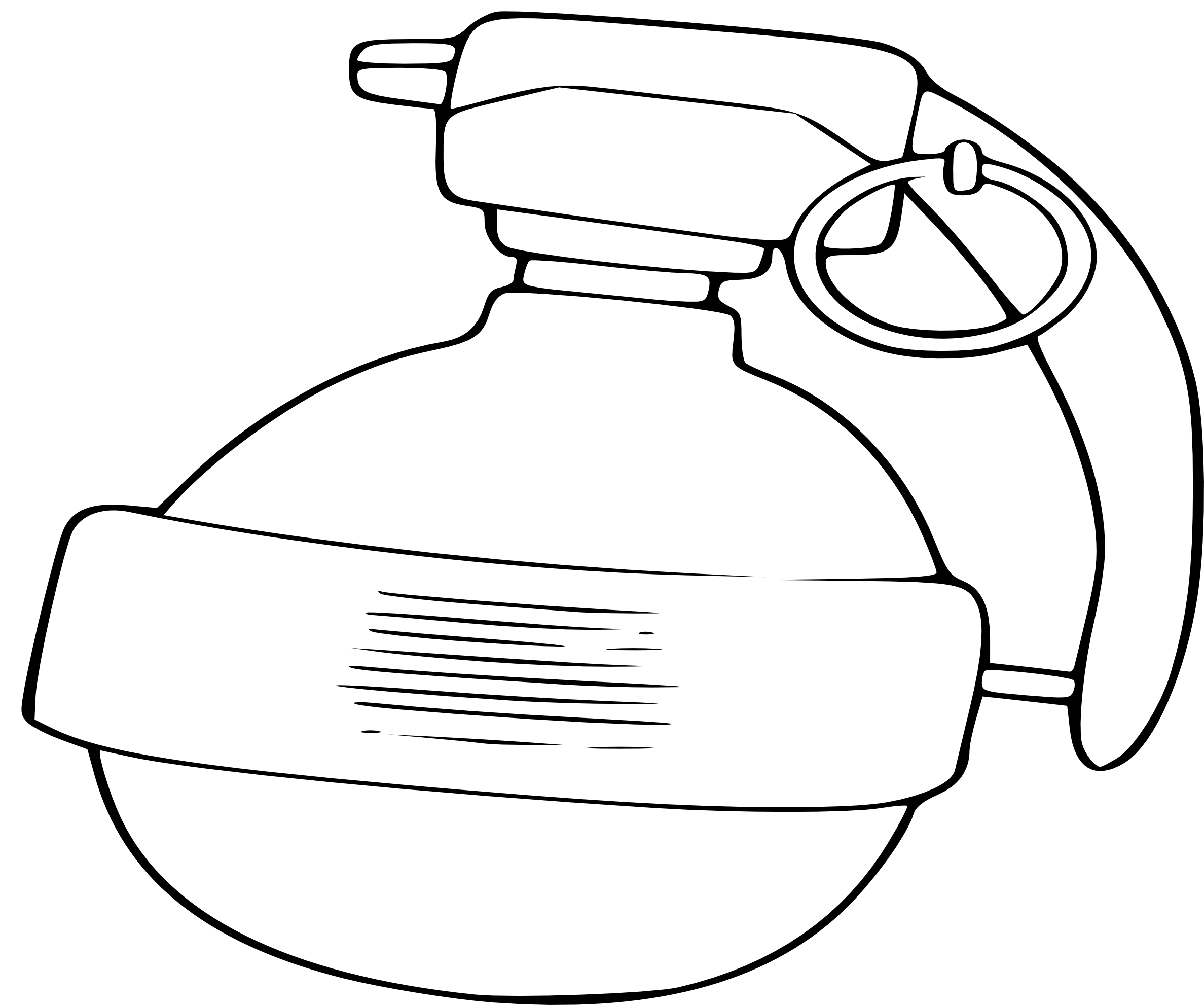 Grenade coloring page