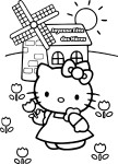 Disegno di Hello Kitty Festa della Mamma da colorare