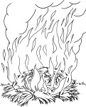 Coloriage incendie