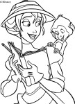 Jane From Tarzan coloring page