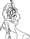 Coloriage Jane et Tarzan