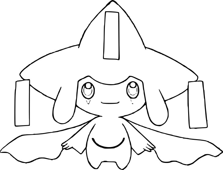 Jirachi Pokemon coloring page