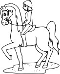 Coloriage Jockey