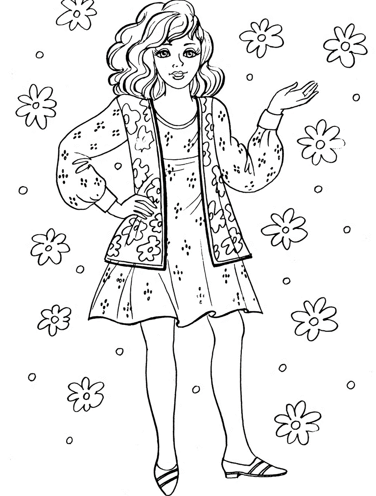 Beautiful Girl coloring page