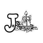 Merry Christmas Candle coloring page