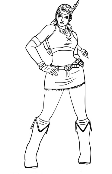 Julia Chang Tekken coloring page