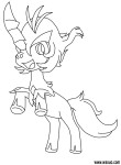 Keldeo Pokemon coloring page