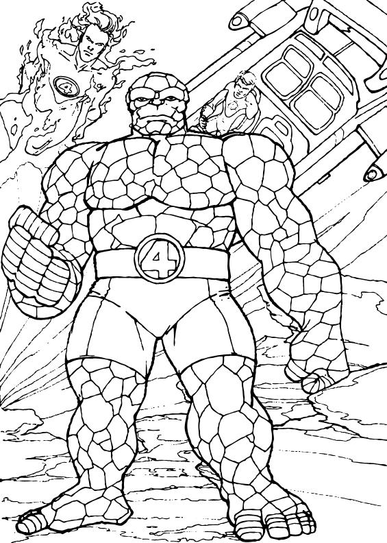 The Thing coloring page