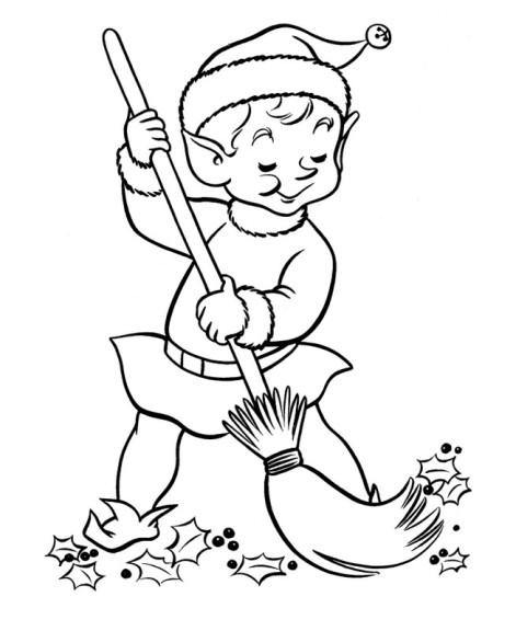 Garden Elf coloring page