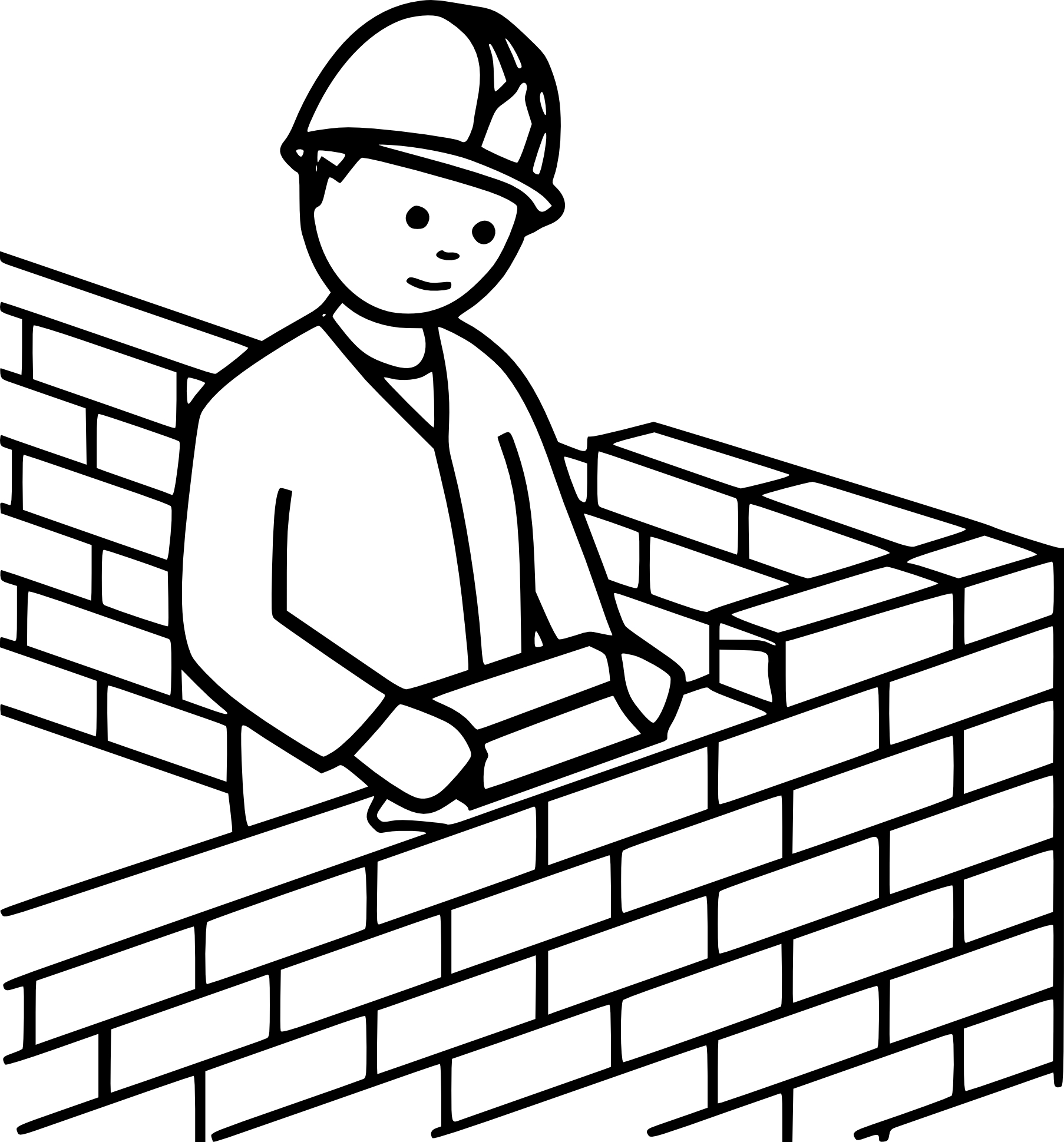 Mason coloring page