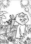 Madagascar Alex The Lion coloring page