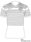 Disegno di Maglia del Portogallo da colorare