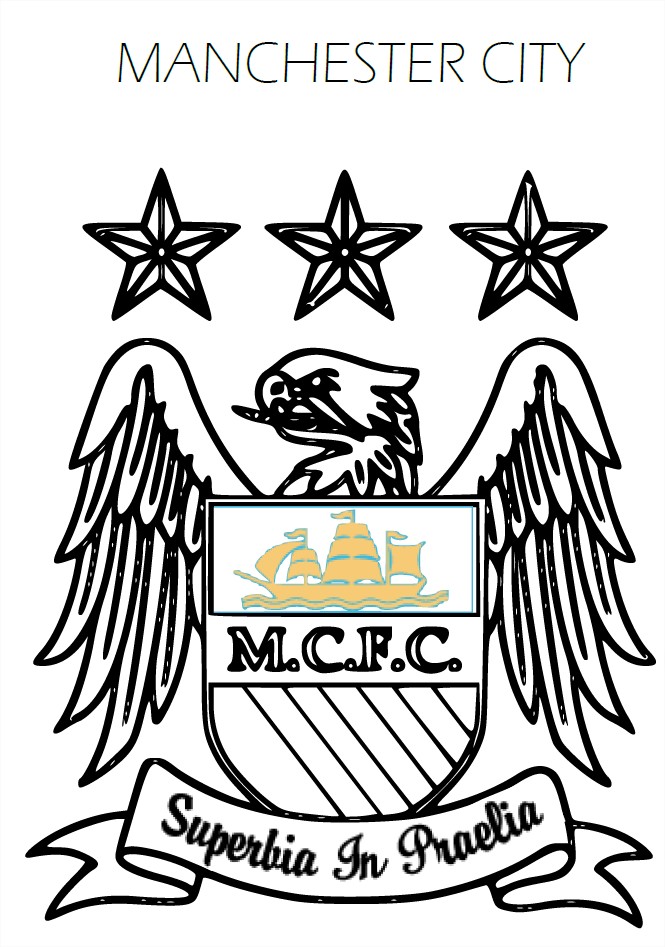 Disegno di Stemma del Manchester City da colorare