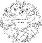 Disegno di Mandala per la festa della mamma da colorare