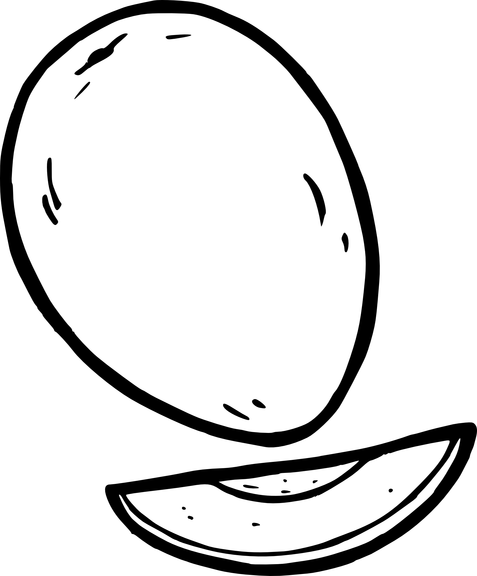 Mango coloring page