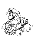 Mario Kart 8 coloring page