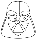Darth Vader Mask coloring page