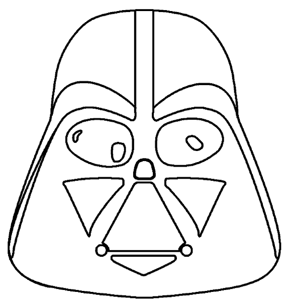 Darth Vader Mask coloring page