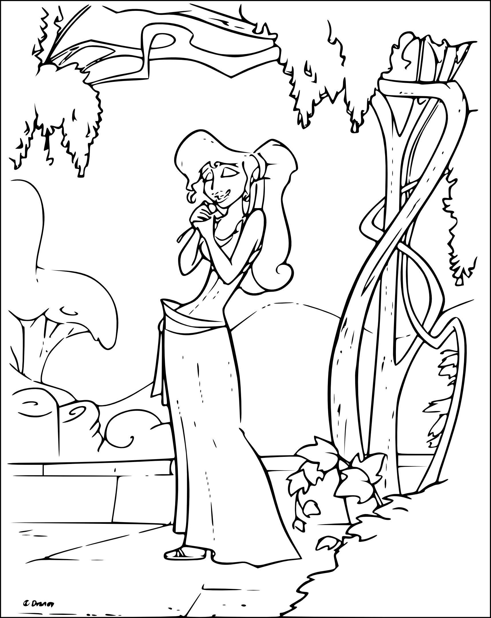 Coloriage Megara