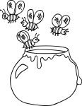 Honey coloring page