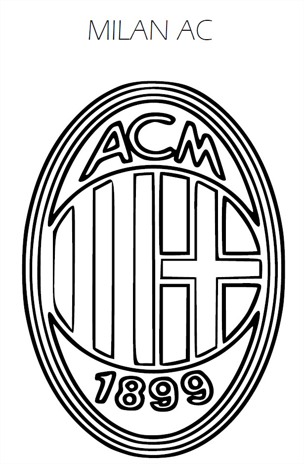 Disegno di Ac Milan Crest da colorare