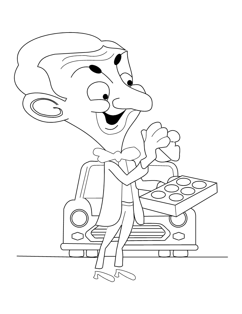 Coloriage Mr Bean