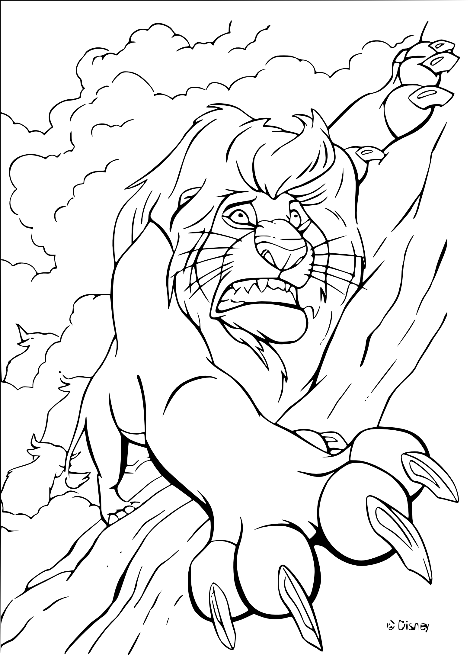 Mufasa Disney coloring page