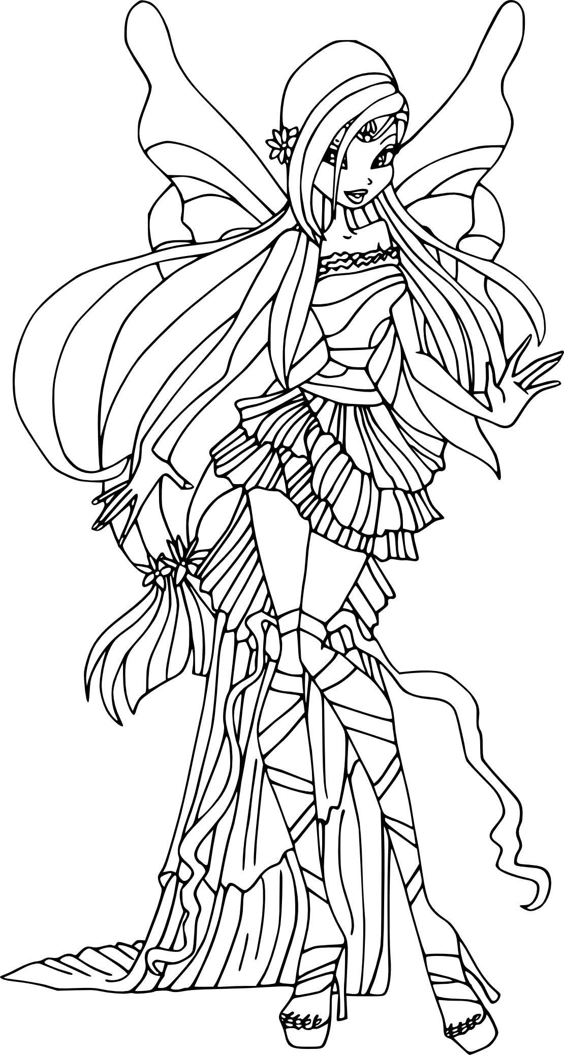 Musa Harmonix coloring page