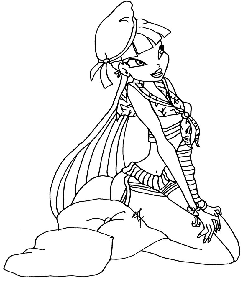 Musa Winx Club coloring page