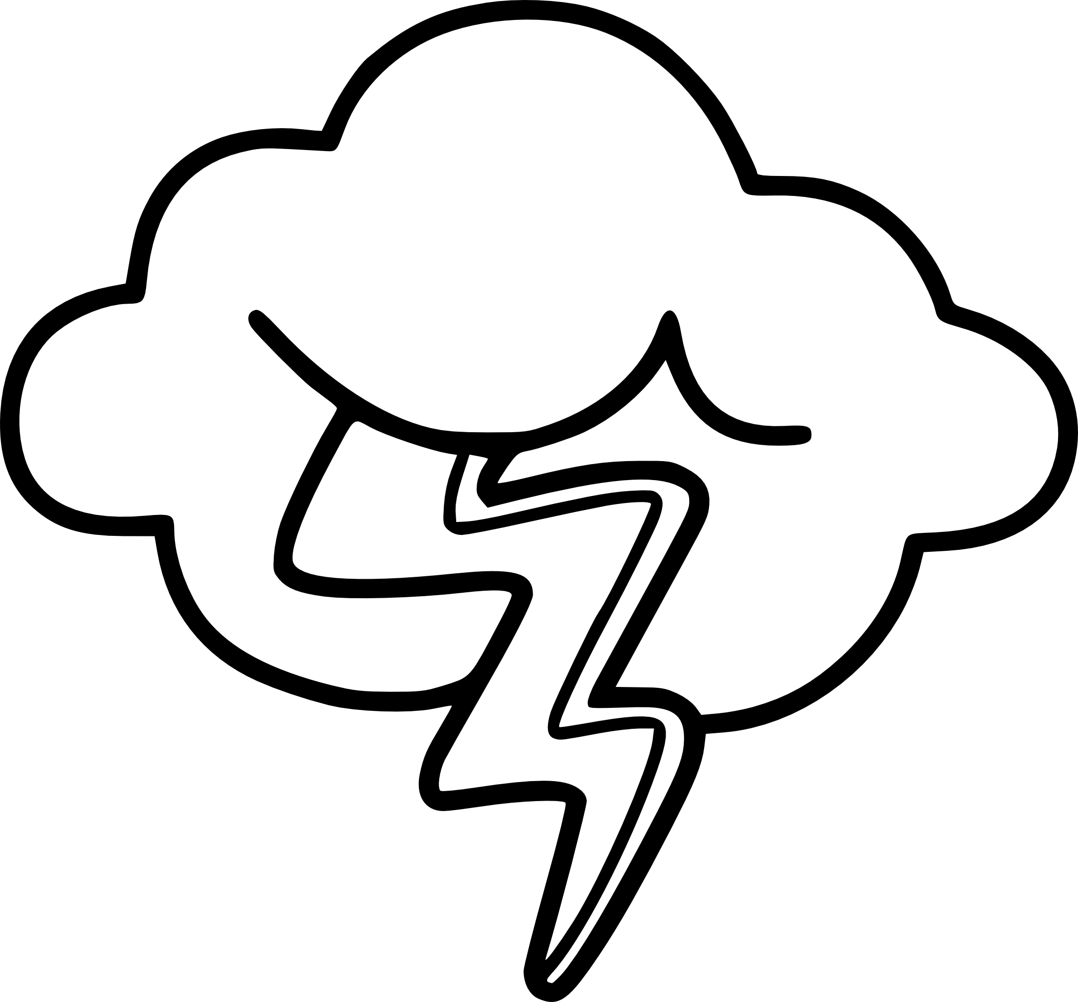 Cloud And Storm coloring page