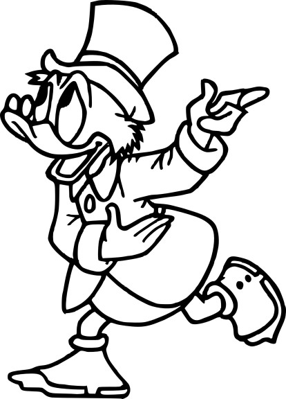 Uncle Scrooge coloring page