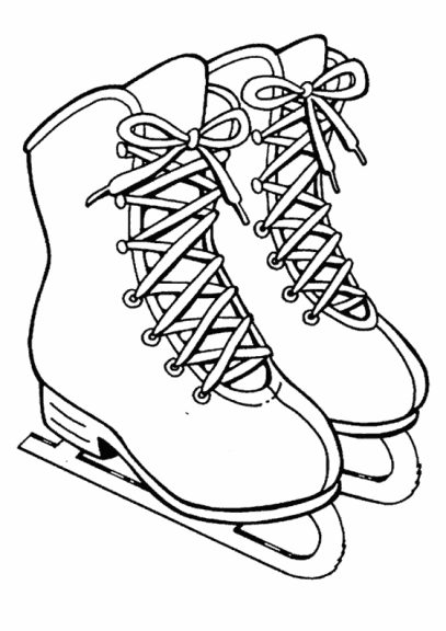 coloriage-patin-de-glace-imprimer