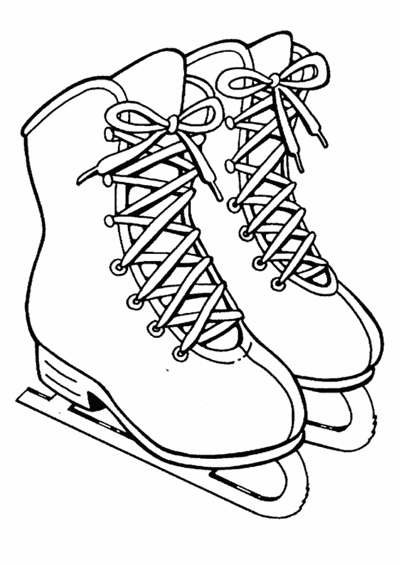 Coloriage patin de glace