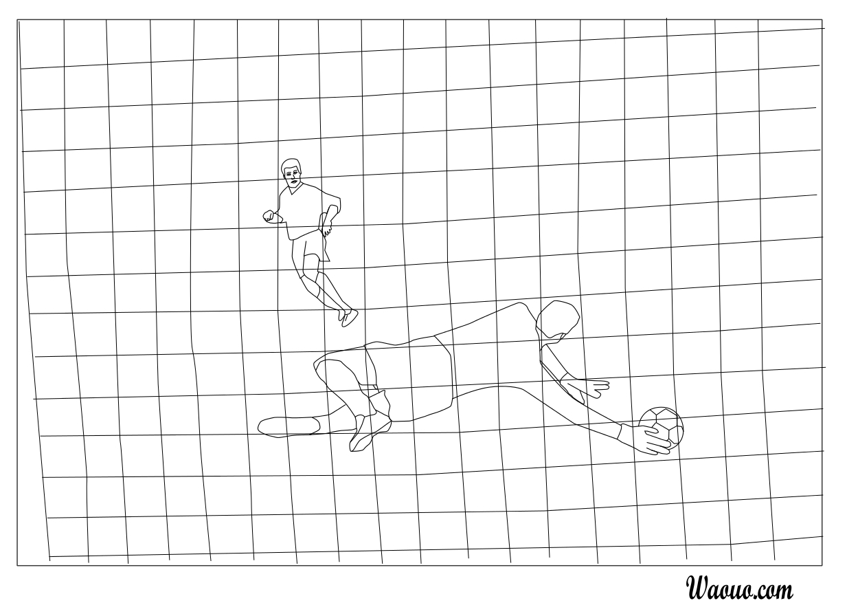 Soccer Penalty coloring page