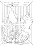 Perla And Blu Rio coloring page