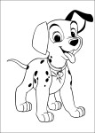 Coloriage petit joli chien