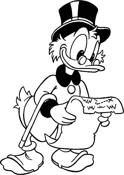 Scrooge coloring page