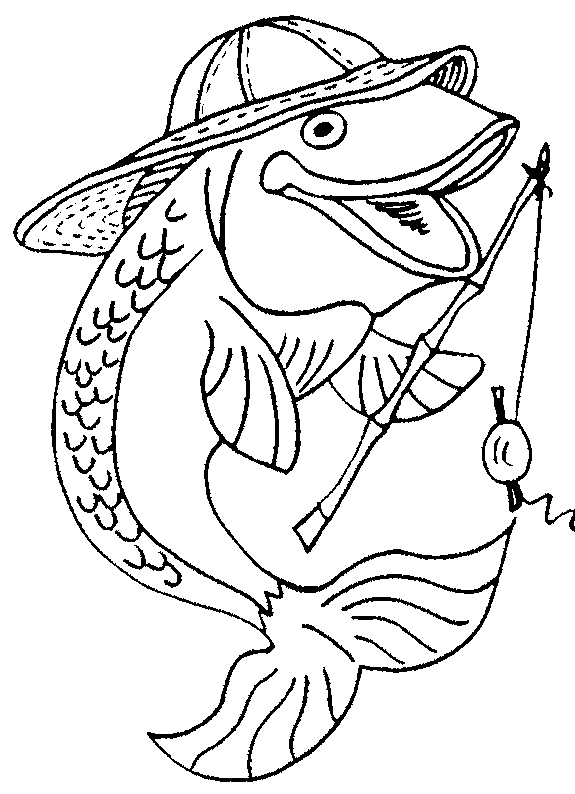 Disegno di Carpa Pesce da colorare