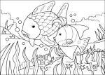 Coloriage poissons tropicaux