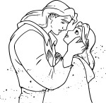 Prince And Belle coloring page