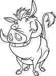 Pumba coloring page