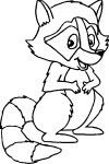 Polecat coloring page