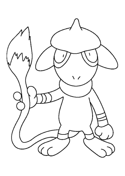 Disegno di Pokemon Smeargle da colorare