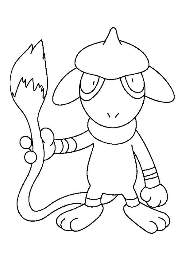 Disegno di Pokemon Smeargle da colorare