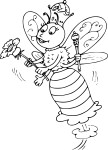 Coloriage reine des abeilles