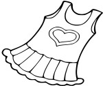 Baby Dress coloring page