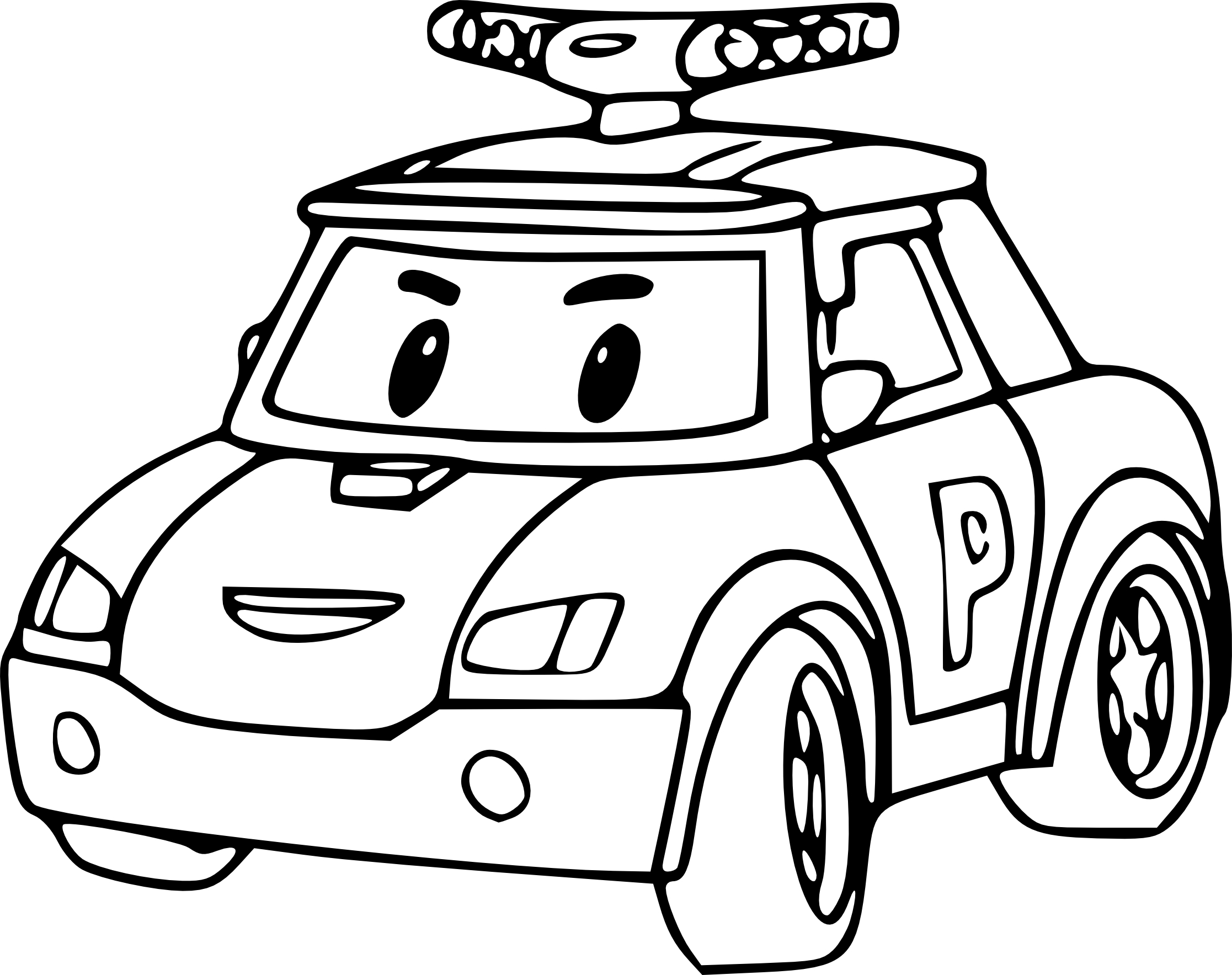 Disegno di Robocar Poli da colorare