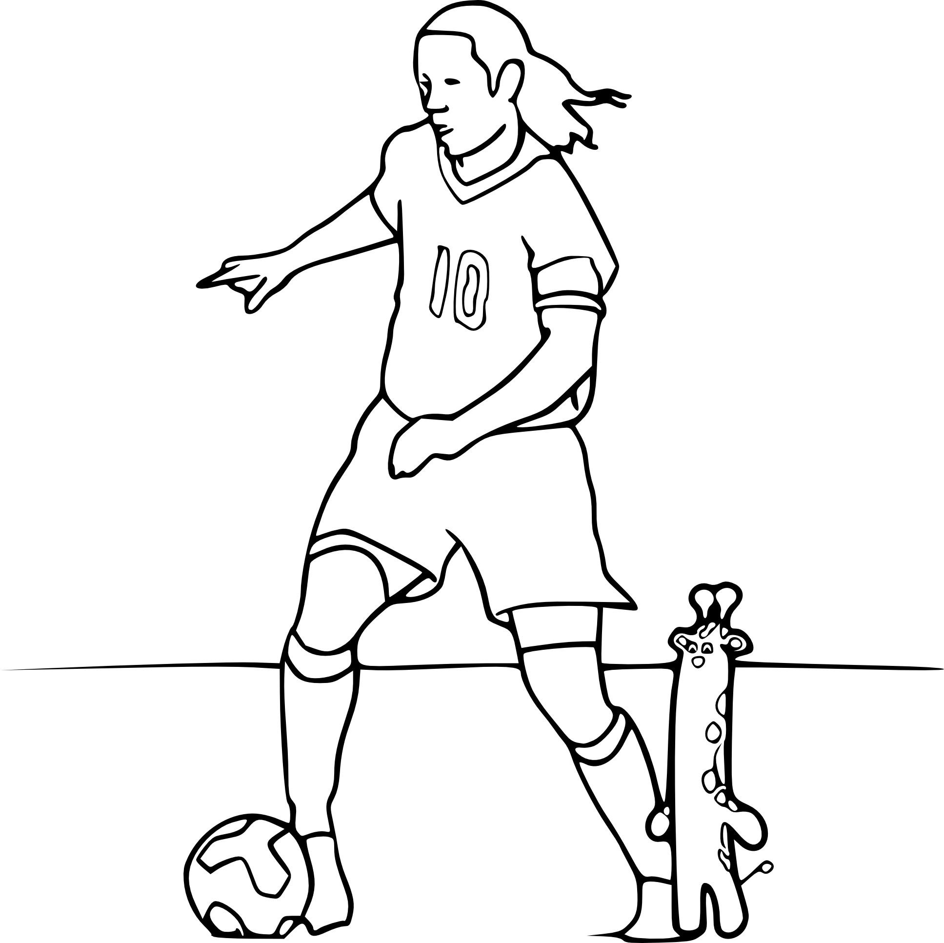 Ronaldinho coloring page